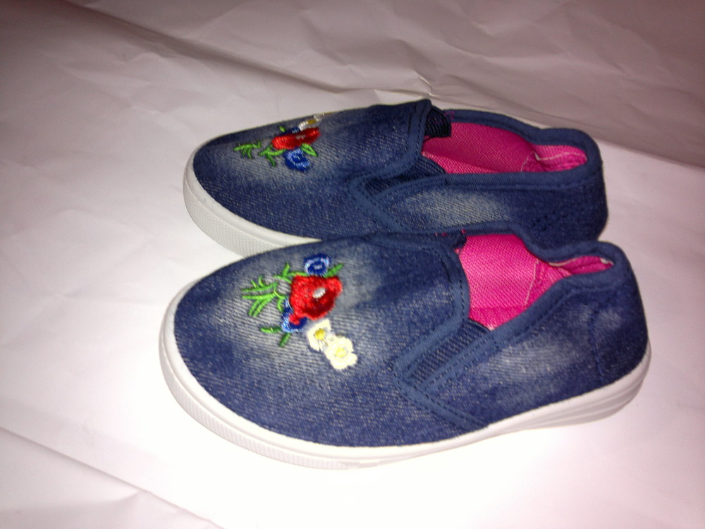 Мокасины, слипоны на девочку джинсовые рр. 25, 27 - Зображення 2