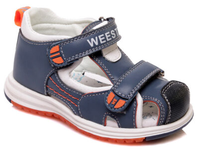 Босоножки, сандали кожаные детские на мальчика Сказка/Weestep рр. 23